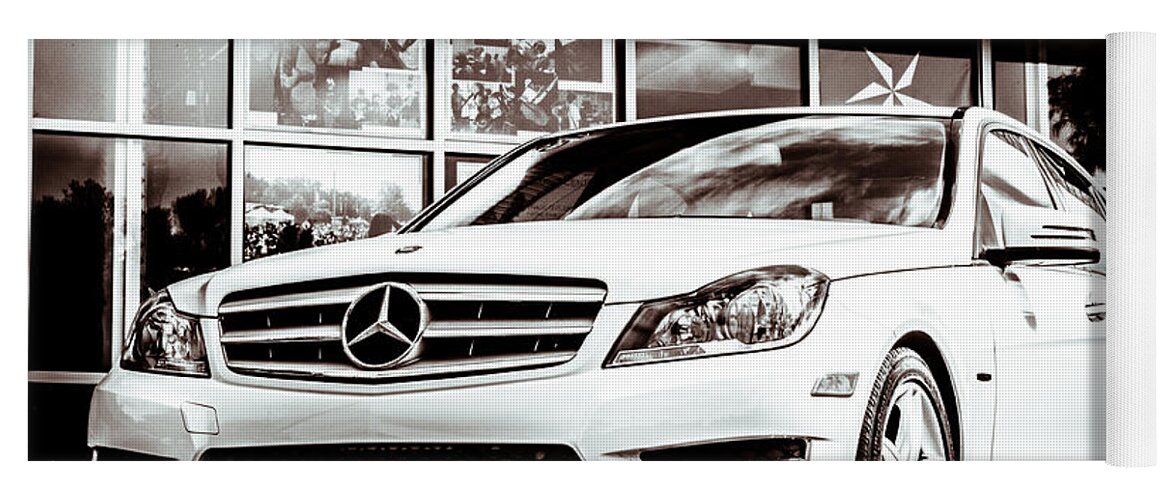 C250 Yoga Mat featuring the photograph C250 in Black and White by Wade Brooks