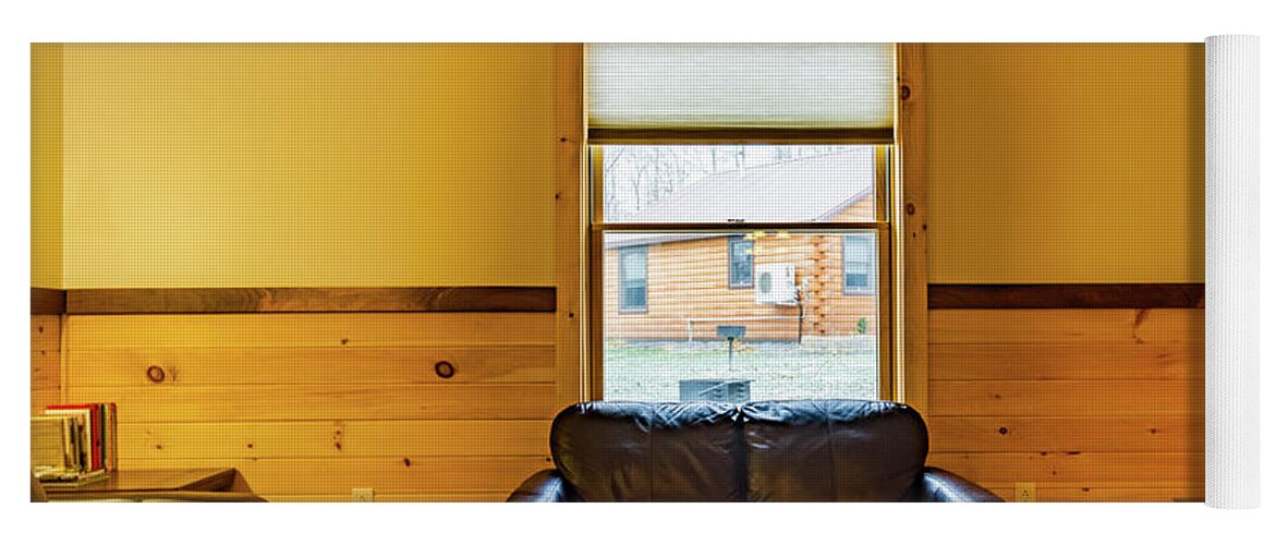 Rental Yoga Mat featuring the photograph Cabin Interior 8 by William Norton