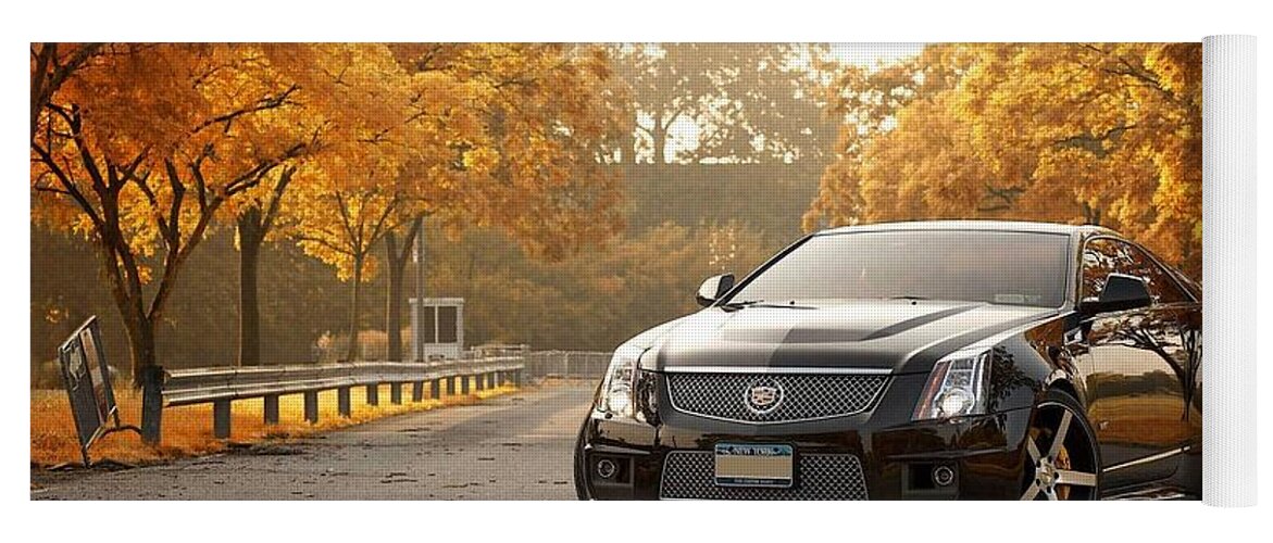 Cadillac Cts-v Yoga Mat featuring the photograph Cadillac CTS-V by Jackie Russo