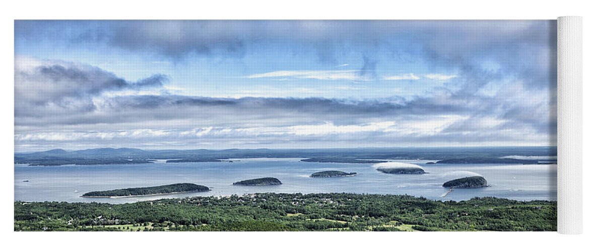 cadillac Mountain View Yoga Mat featuring the photograph Cadillac Mountain View - Acadia National Park by Brendan Reals