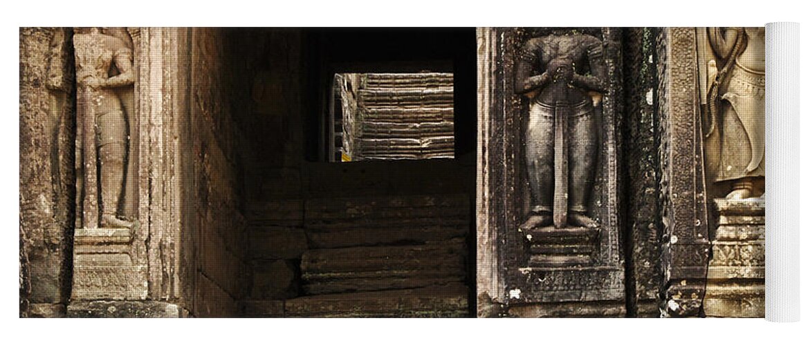 Architecture Yoga Mat featuring the photograph Cambodia Architecture 1 by Bob Christopher