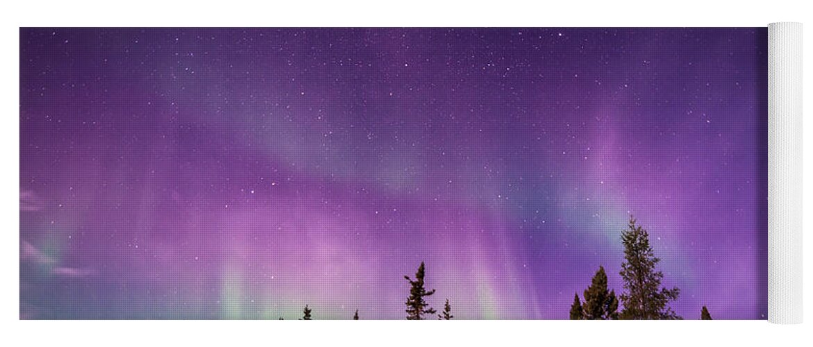  Yoga Mat featuring the photograph Canadian Northern Lights by Serge Skiba