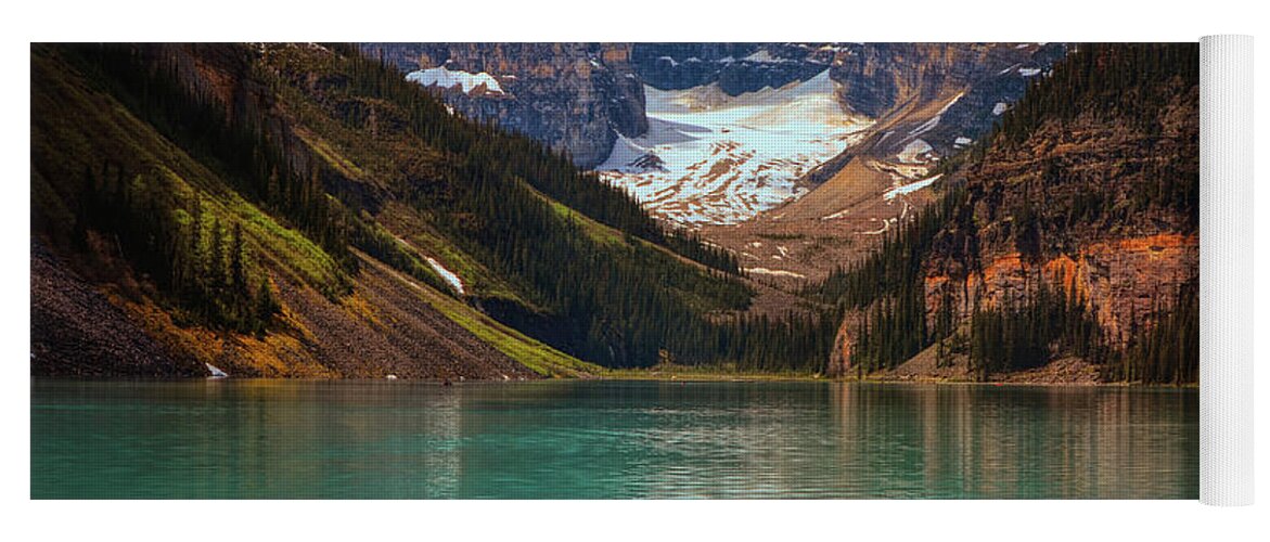 Lake Yoga Mat featuring the photograph Canadian Rockies In Alberta, Canada by Maria Angelica Maira