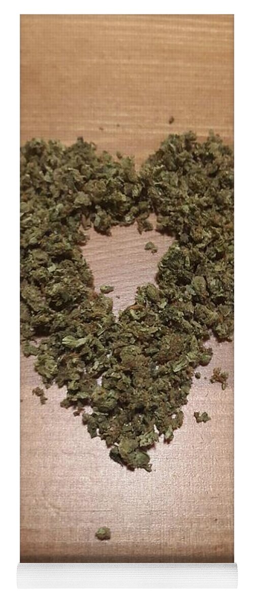 Cannabis Yoga Mat featuring the photograph Cannabis Love by Moshe Harboun