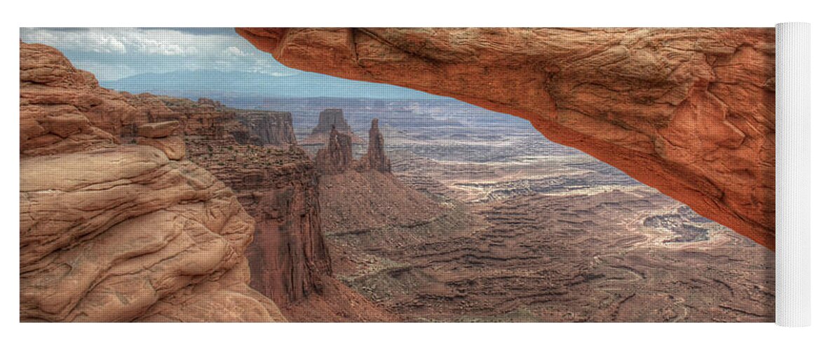 Yoga Mat featuring the photograph Canyonlands from Mesa Arch by Michael Kirk