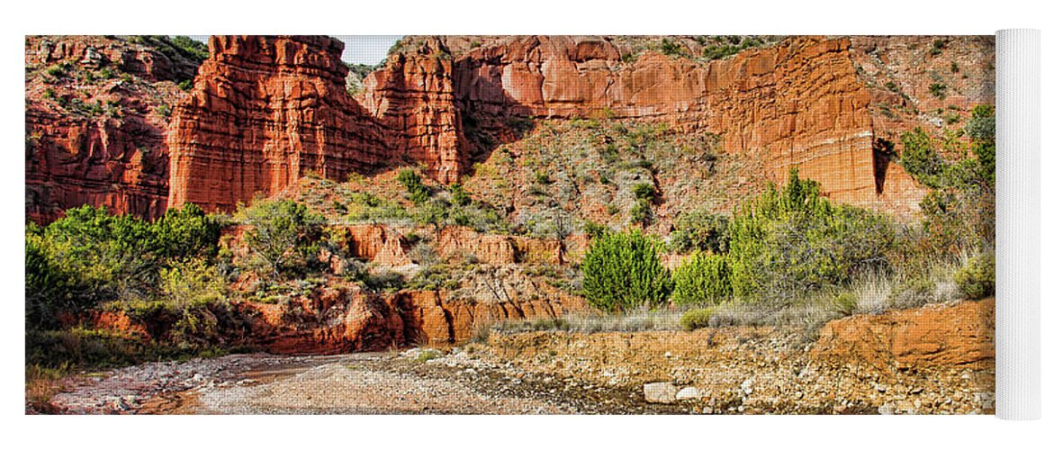 Canyon Yoga Mat featuring the photograph Caprock Canyon by Adam Reinhart