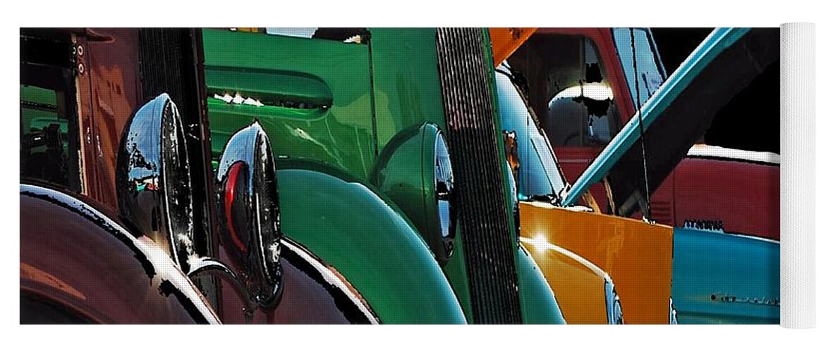 Car Show Yoga Mat featuring the photograph Car Show v by Robert Meanor