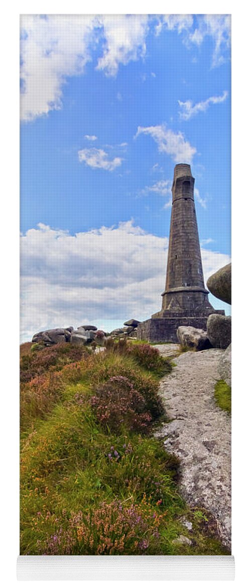 Carn Brea Yoga Mat featuring the photograph Carn Brea Heather by Terri Waters