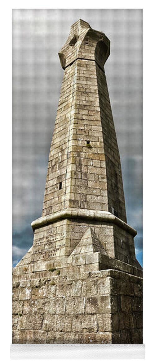 Carn Brea Yoga Mat featuring the photograph Carn Brea Monument Cornwall by Terri Waters