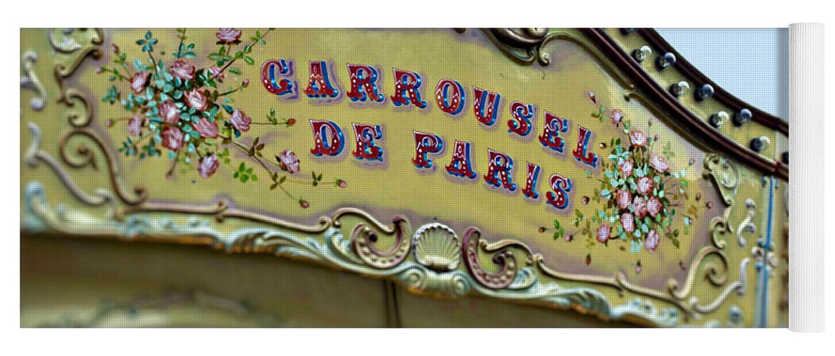 Paris Yoga Mat featuring the photograph Carrousel de Paris by Melanie Alexandra Price