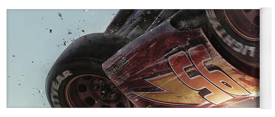 Cars 3 Yoga Mat featuring the digital art Cars 3 by Super Lovely