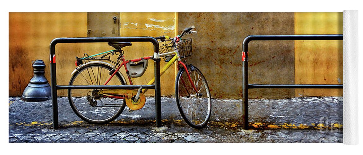 Italy Yoga Mat featuring the photograph Caserma S. Marcello Bicycle by Craig J Satterlee