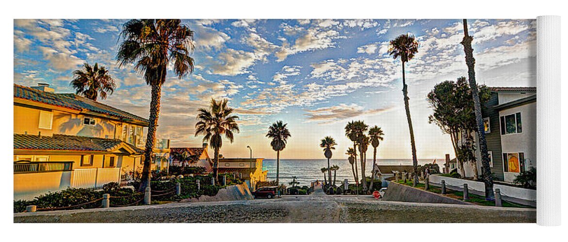 Oceanside Yoga Mat featuring the photograph Cassidy Street Bridge by Ann Patterson