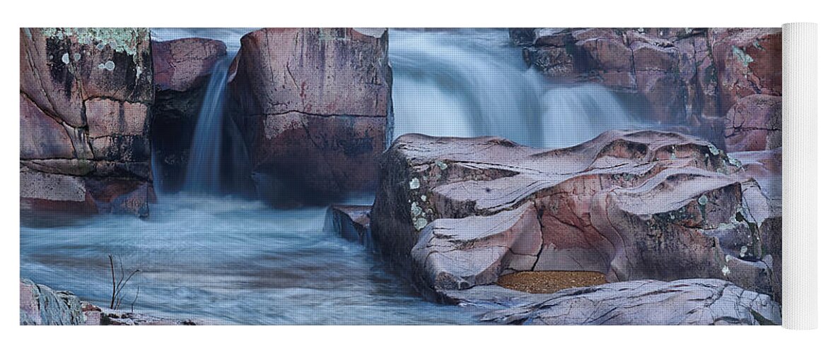 Ozark Yoga Mat featuring the photograph Caster River Shut-in by Robert Charity