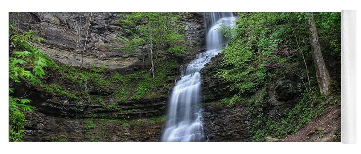 Cathedral Falls Yoga Mat featuring the photograph Cathedral Falls by Chris Berrier