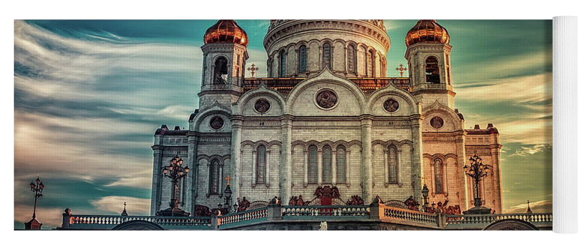 Cathedral Of Christ The Saviour Yoga Mat featuring the photograph Cathedral of Christ the Saviour by Jackie Russo