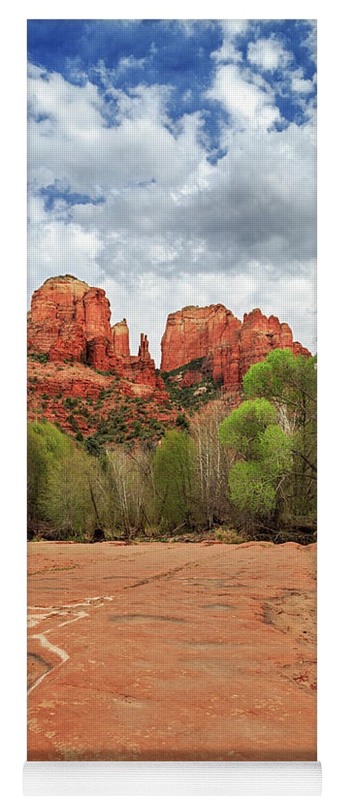 Cathedral Rock Yoga Mat featuring the photograph Cathedral Rock Sedona by James Eddy