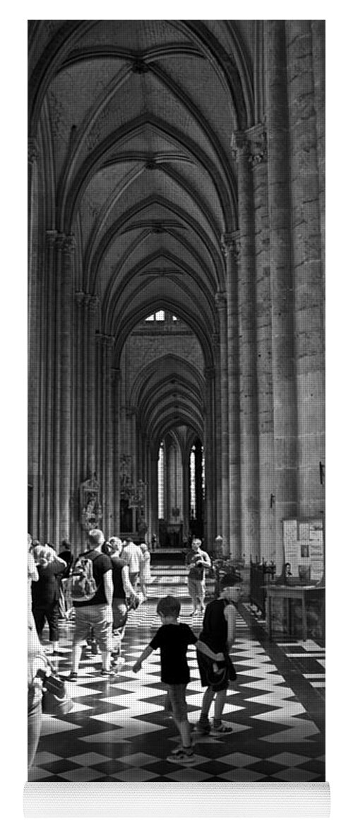 Cathedral Yoga Mat featuring the photograph Cathedral Visit by Eric Tressler