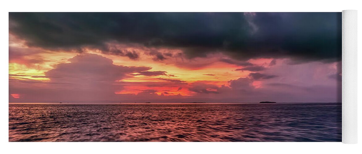 Sunset Yoga Mat featuring the photograph Cebu Straits Sunset by Adrian Evans