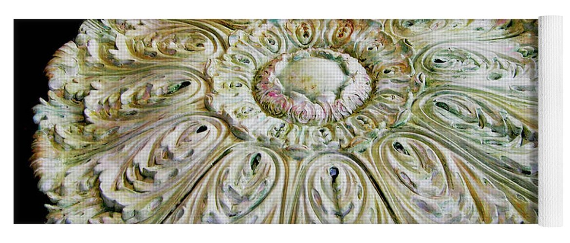 Décor Yoga Mat featuring the painting Ceiling Medallion by Lizi Beard-Ward
