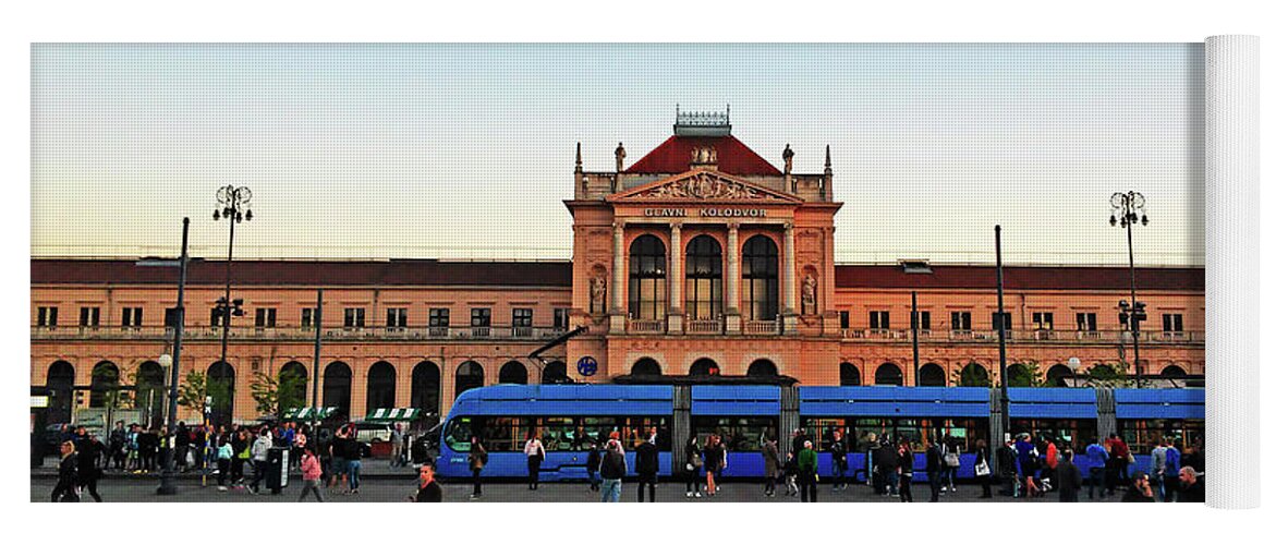 Central Station Yoga Mat featuring the photograph Central Station Zagreb Croatia by Jasna Dragun