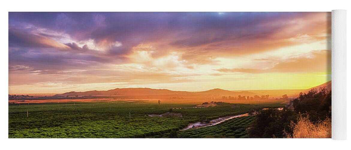 California Yoga Mat featuring the photograph Central Valley by Anthony Michael Bonafede