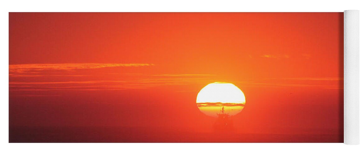 Sun Yoga Mat featuring the photograph Challenging The Sun by Robert Banach