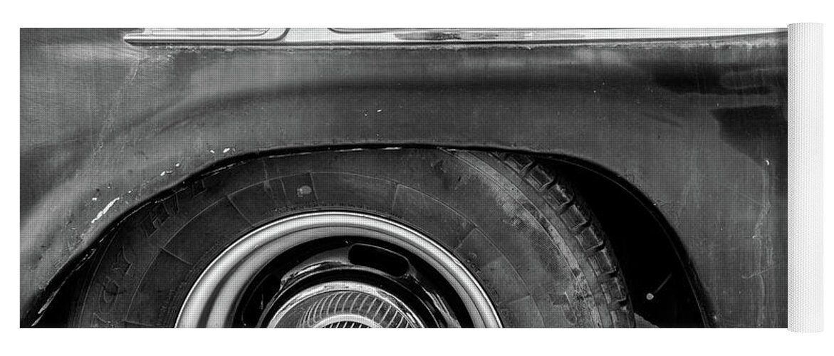 1959 Chevrolet Apache 31 Yoga Mat featuring the photograph Chevrolet Apache Fender by SR Green