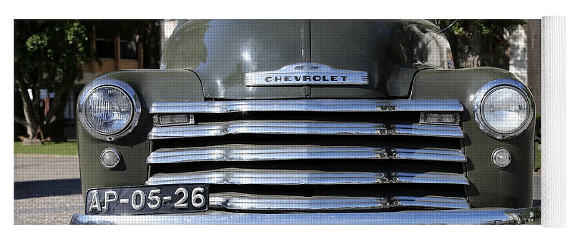 Chevy Yoga Mat featuring the photograph Chevrolet Thriftmaster by Andrew Fare