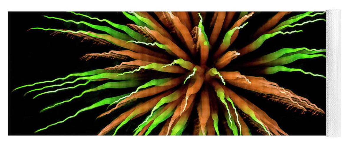Fireworks Yoga Mat featuring the photograph Chihuly Starburst by Doug Sturgess