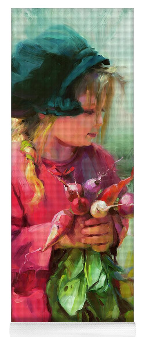 Child Yoga Mat featuring the painting Child of Eden by Steve Henderson