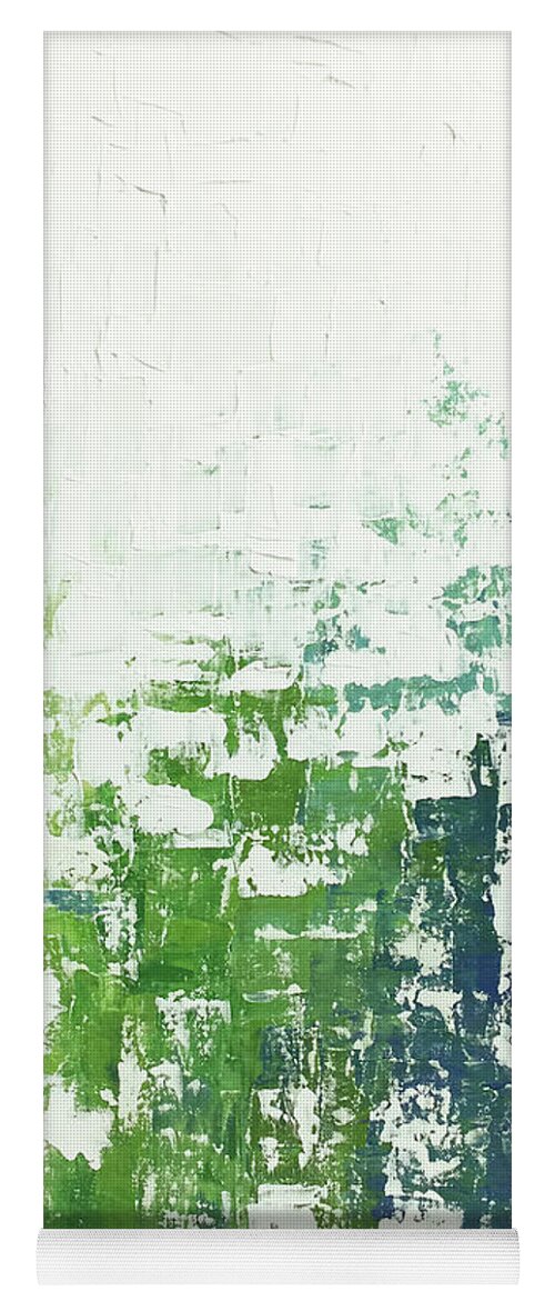 Contemporary Yoga Mat featuring the painting Chill by Linda Bailey