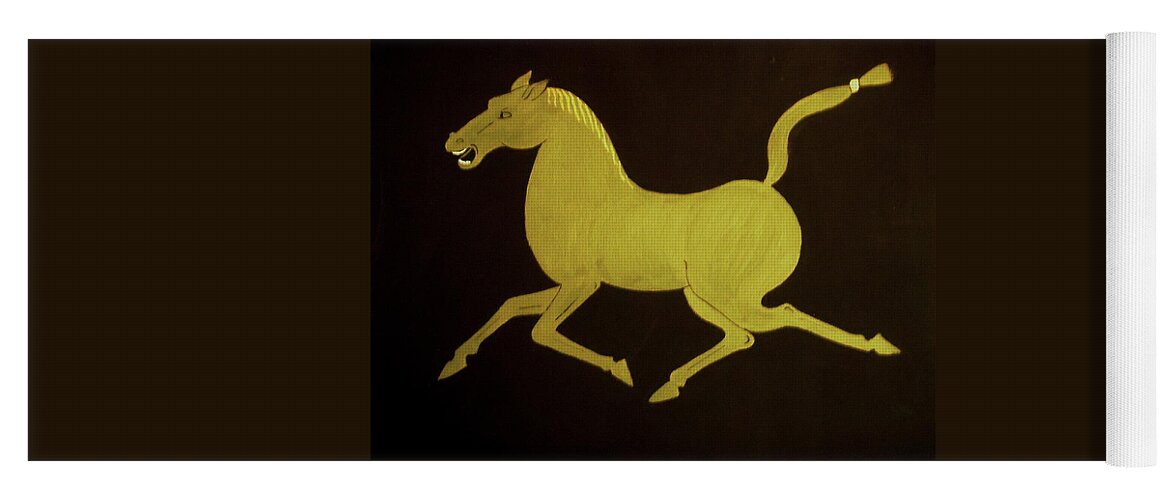 Horse Yoga Mat featuring the painting Chinese Horse by Stephanie Moore