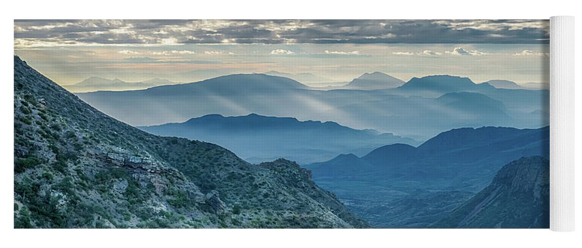 Chisos Mountains Yoga Mat featuring the photograph Chisos Mountain Morning by George Buxbaum
