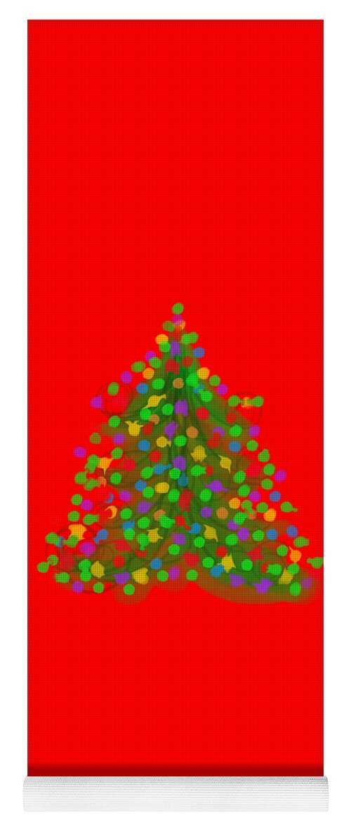 Christmas Yoga Mat featuring the digital art Christmas Tree by Cristina Stefan