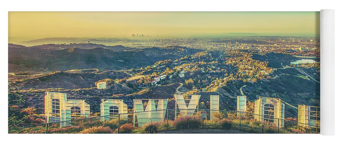 Los Angeles Yoga Mat featuring the photograph Cinematic by Az Jackson