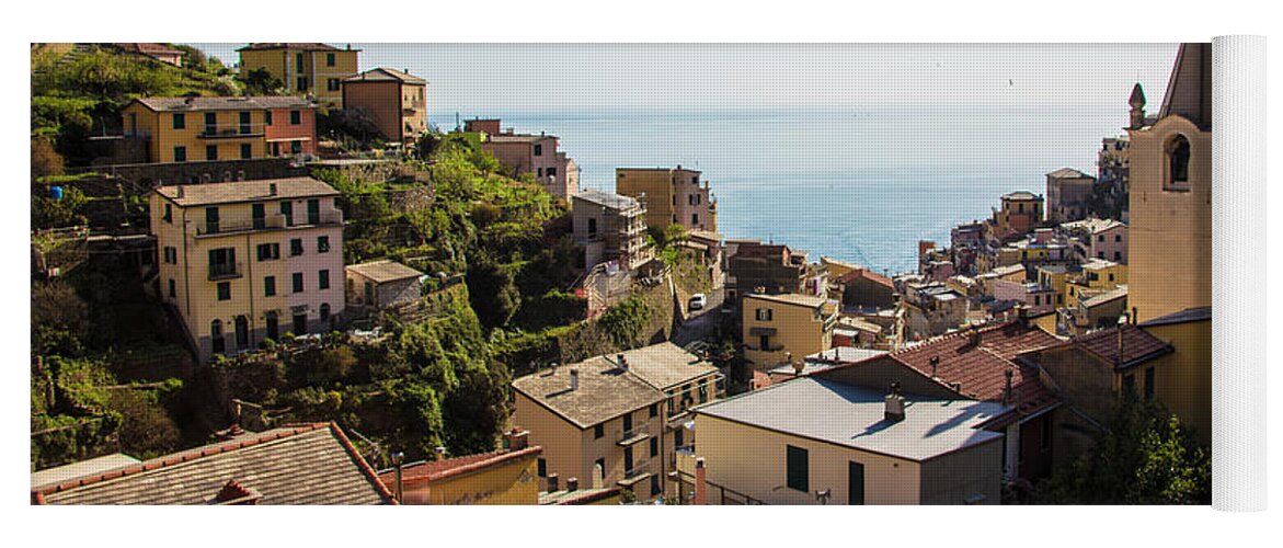 Canon Yoga Mat featuring the photograph Cinque Terre Riomaggiore by John McGraw