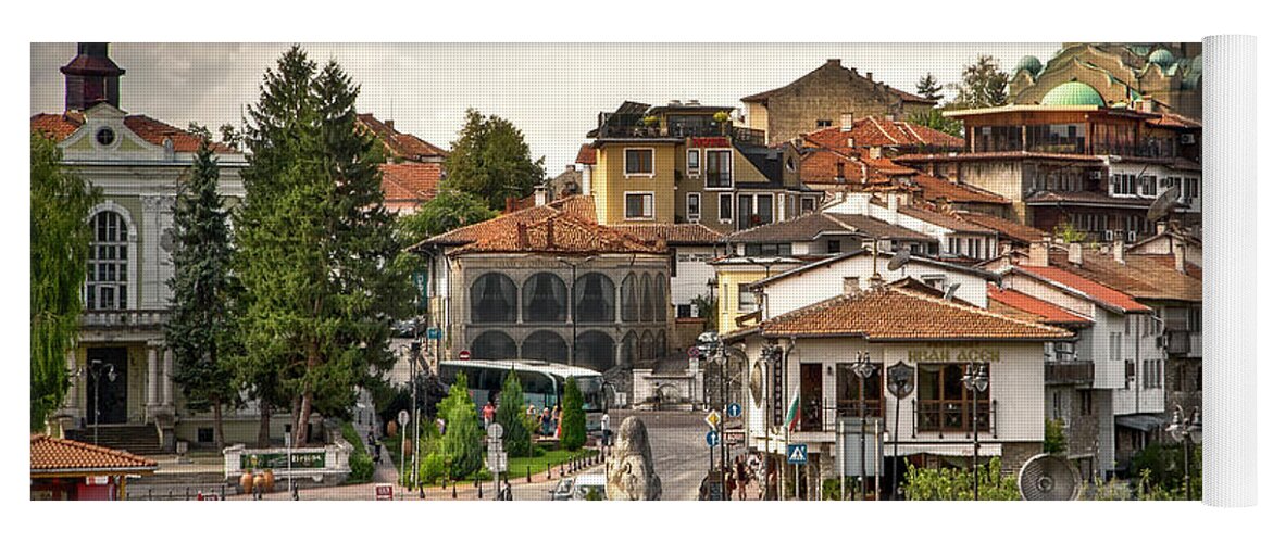 City Yoga Mat featuring the photograph City - Veliko Tarnovo Bulgaria Europe by Daliana Pacuraru