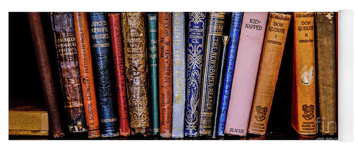 Books Of Knowledge By Lexa Harpell Yoga Mat featuring the photograph Classic Books 2 by Lexa Harpell