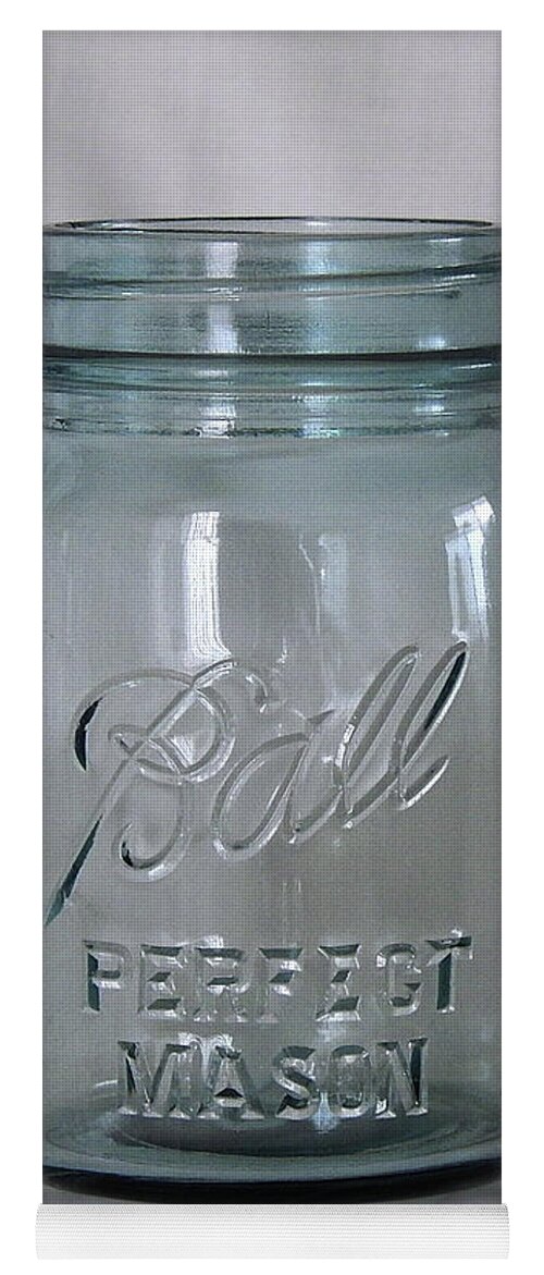 Canning Jar Yoga Mat featuring the photograph Classic Canning Jar by Phil Perkins