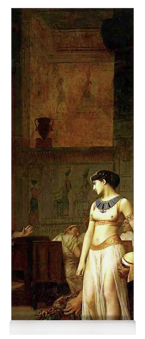 Cleopatra Yoga Mat featuring the painting Cleopatra Before Caesar by Jean Leon Gerome