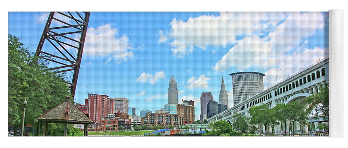 Cleveland Ohio Yoga Mat featuring the photograph Cleveland 2013 by Jack Schultz