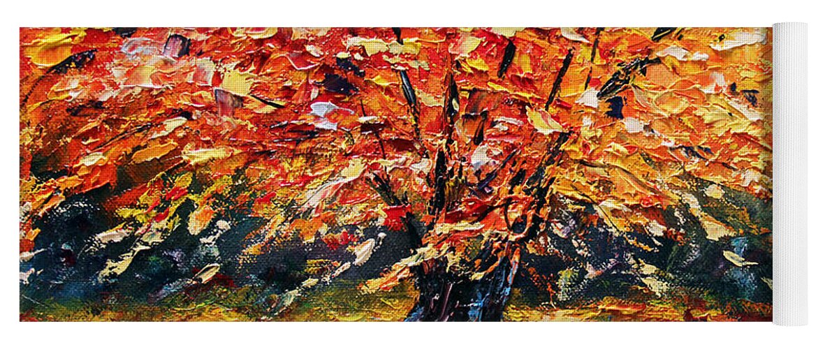 Autumn Yoga Mat featuring the painting Clothed With Splendor by Meaghan Troup