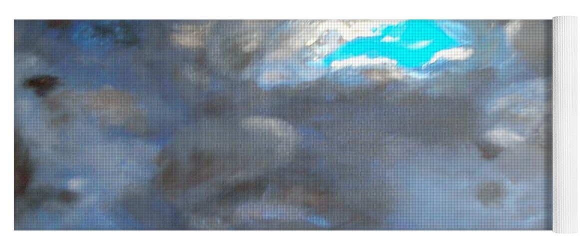 Cloud Yoga Mat featuring the painting Cloudhole by Pilbri Britta Neumaerker