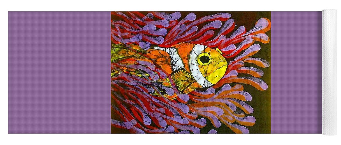 Clown Fish Yoga Mat featuring the tapestry - textile Clownfish I by Kay Shaffer