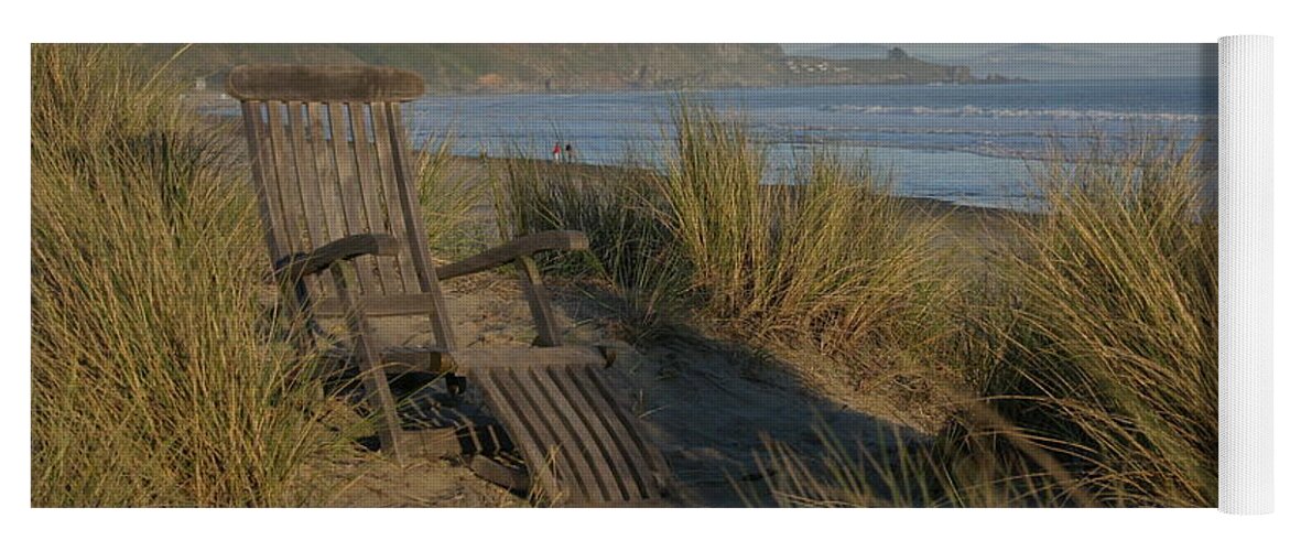 Adirondack Yoga Mat featuring the photograph Coastal Tranquility by Jeff Floyd CA