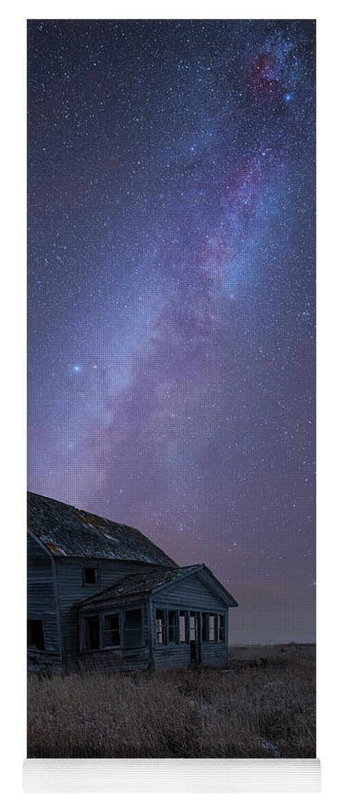 Esmond Yoga Mat featuring the photograph Cold Night by Aaron J Groen