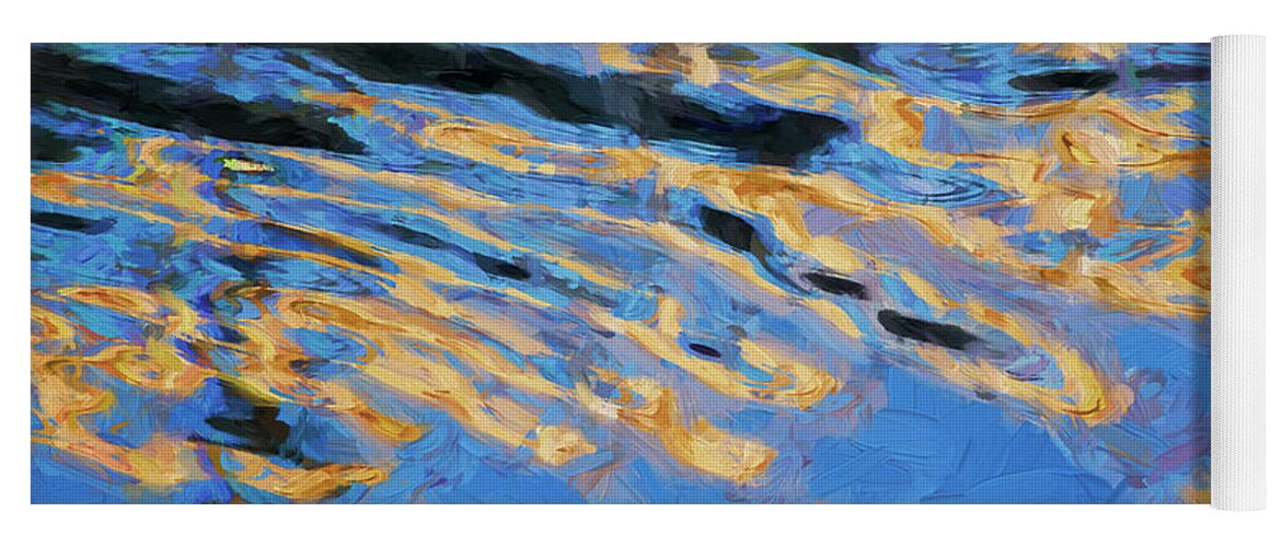 Abstract Yoga Mat featuring the photograph Color Abstraction LXIV by David Gordon