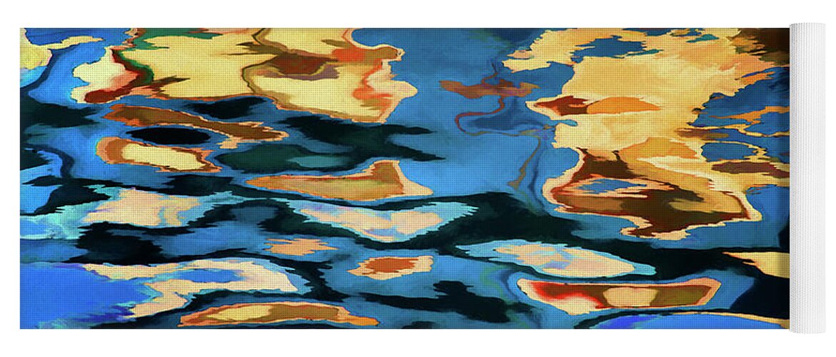 Abstract Yoga Mat featuring the photograph Color Abstraction LXIX by David Gordon