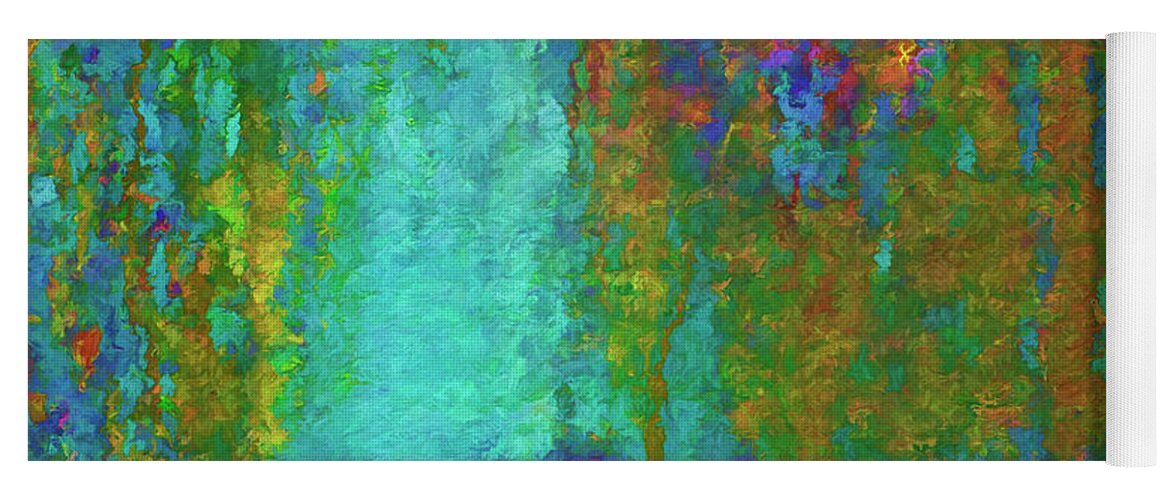Abstract Yoga Mat featuring the photograph Color Abstraction LXVII by David Gordon